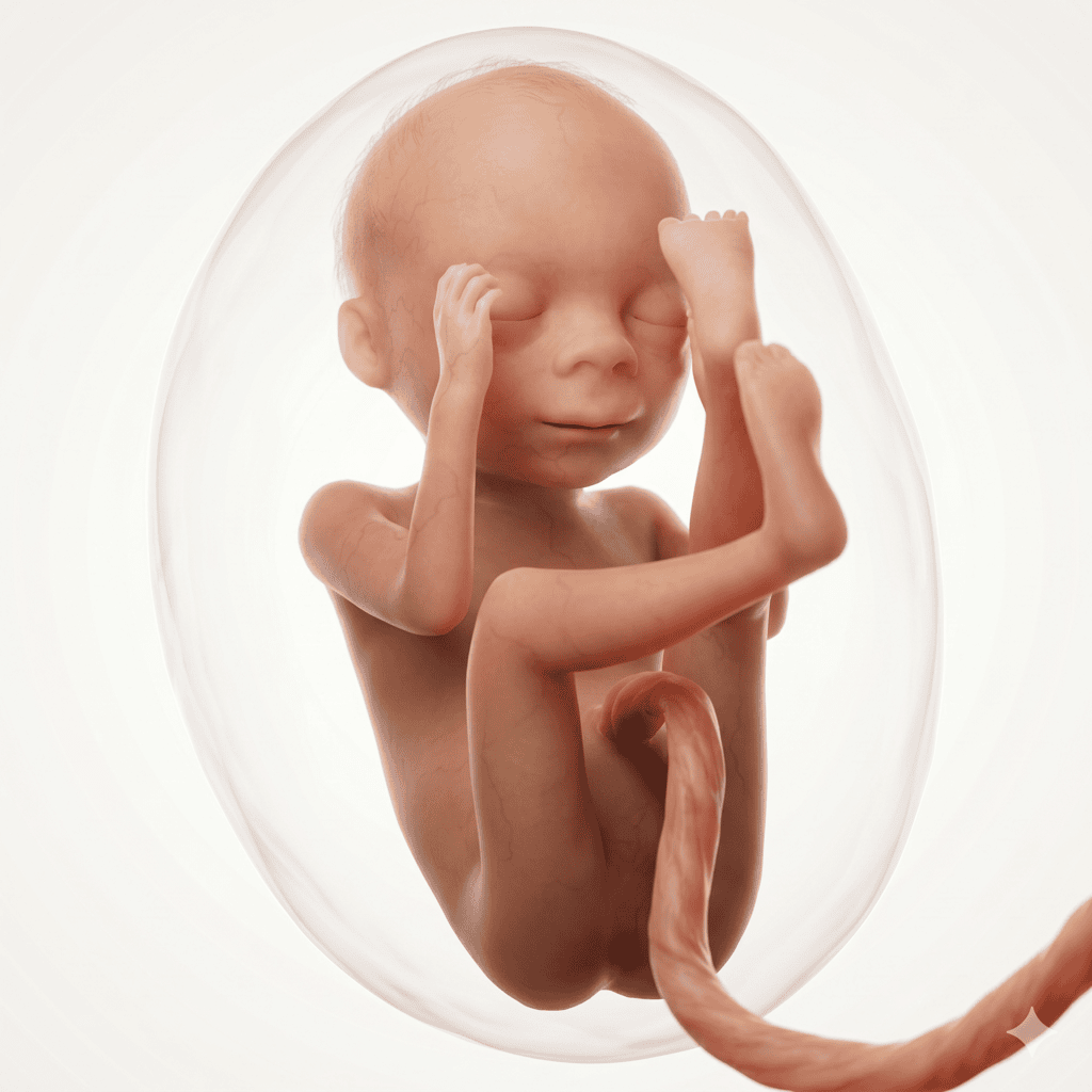 Entwicklung des Babys in Schwangerschaftswoche 17 — etwa so groß wie eine Birne
