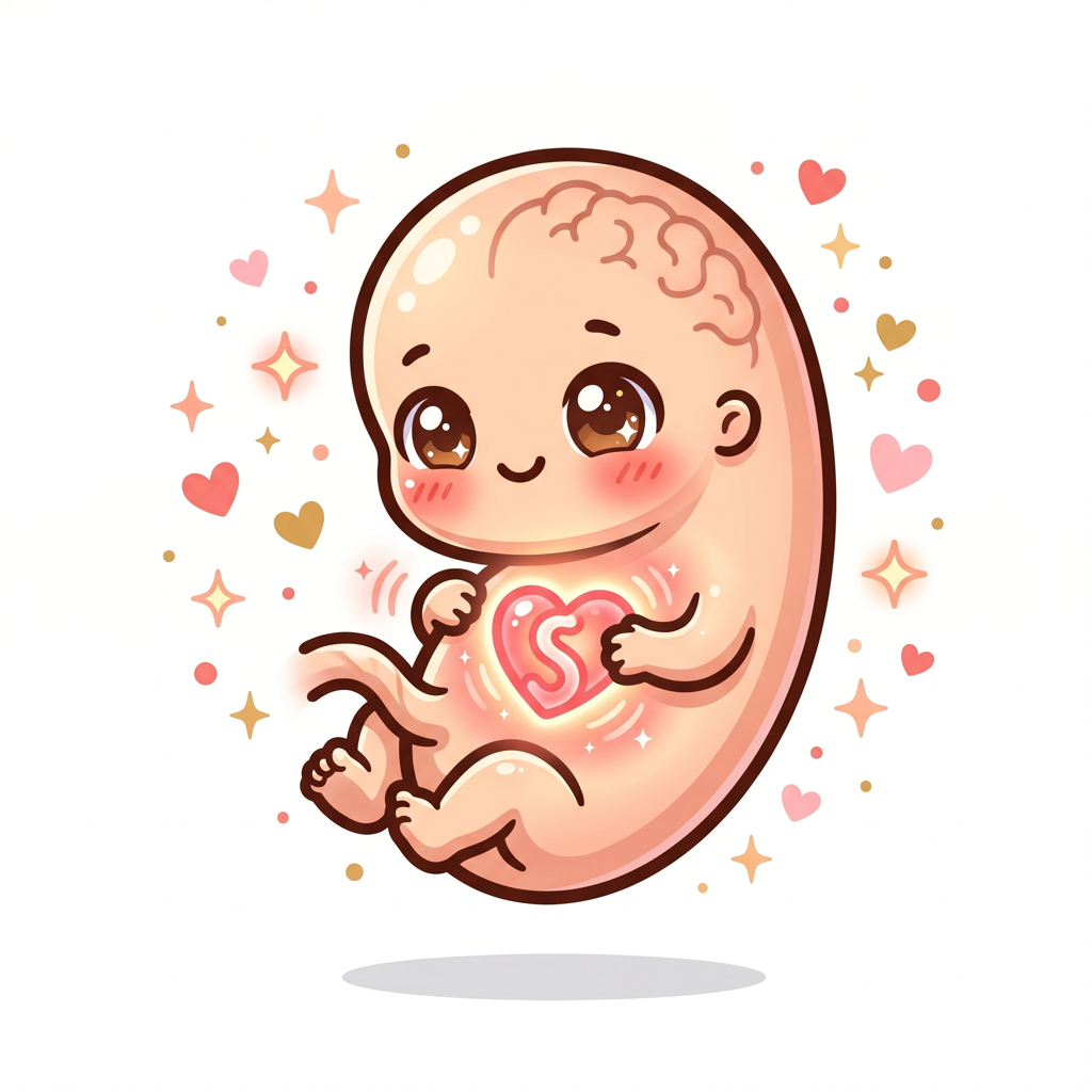Fetal neural tube development at week 5